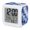 Blue, Cobalt, Azure, White, variant on Sea Foam Digital Alarm Clock for Bedrooms, Smart LED Alarm Clock with 7 Color Changing Night Light, Nautical Coastal Tropical Blue Ocean Waves Silent Wake Up Clocks for Sleep Study Cooking 3.2"x3.2"