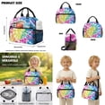 thumbnail image 5 of Kuiaobaty Tie Dye Print Kid Backpack with Lunch Bag for Teens Insulated Lunch Box and Backpack with Bottle Holder Large Capacity School Bag Pencil Case for Travel Camping, 5 of 6