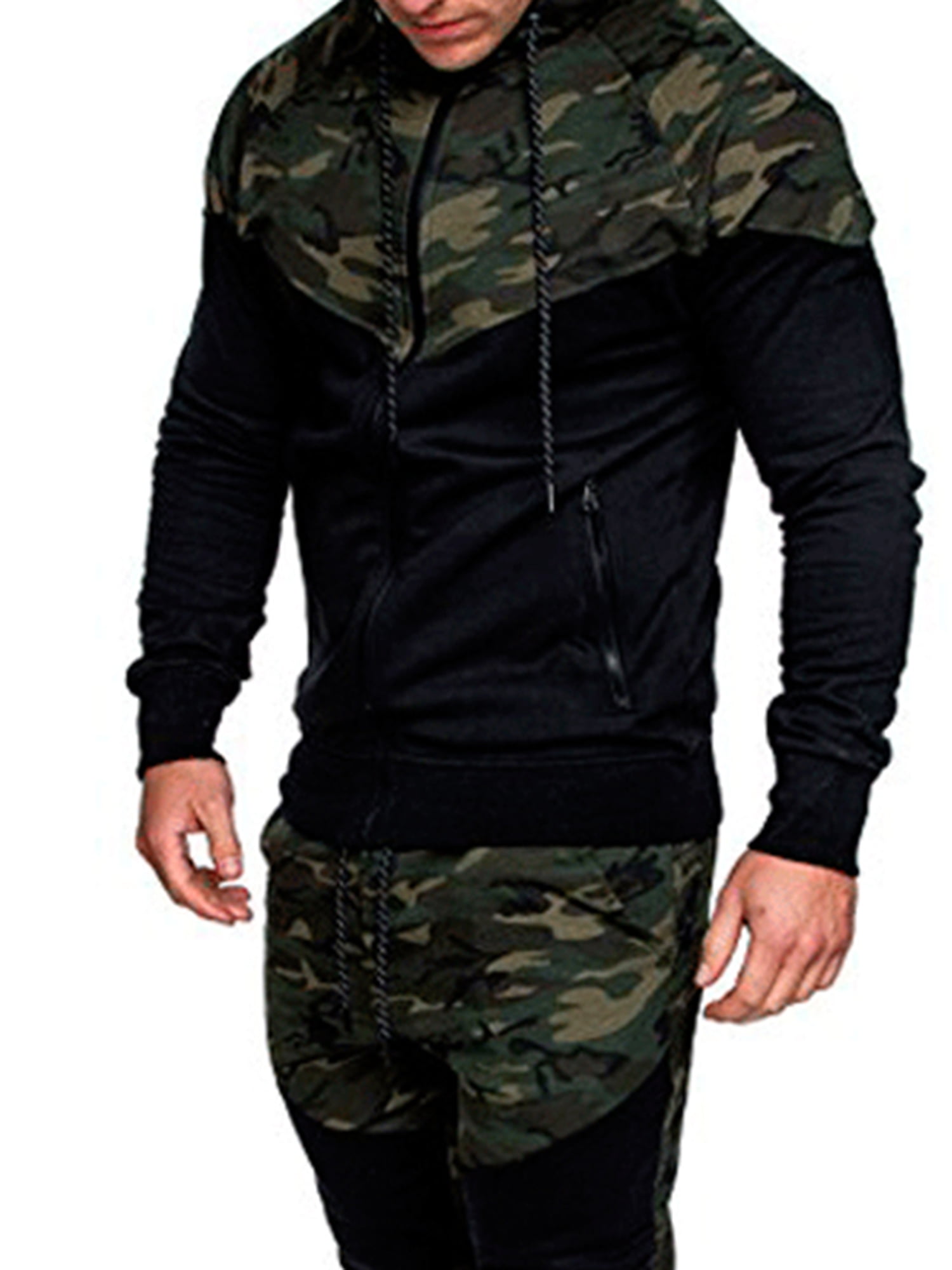 camo zip up hoodie walmart