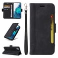 thumbnail image 1 of Allytech Case for Samsung Galaxy S20 FE/Lite,PU Leather Wallet Cover with ID Credit Card Slots,Magnetic Buckle Flip Stand Shock Absorption Protective Phone Case + Wrist Strap,Black, 1 of 15