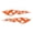 Orange, variant on Classic Flames Indus Design Magnet