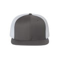 thumbnail image 2 of Richardson - Wool Blend Flat Bill Trucker Cap - 511 - Charcoal/ White, 2 of 3