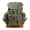 Aqua, variant on ISMART Waterproof Canvas & Genuine Leather Backpack, Travel, Hiking, School Bag
