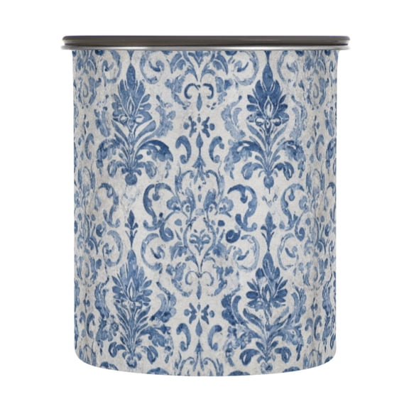 500ml Stainless Steel Food Storage Containers Vintage Watercolor Floral Pattern Airtight Kitchen Canisters with Vacuum Lid for Coffee Tea Flour Sugar Grains