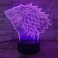 thumbnail image 1 of Lámpara LED de ilusión 3D con luz nocturna Game of Thrones, 1 of 2