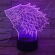 thumbnail image 1 of Lámpara LED de ilusión 3D con luz nocturna Game of Thrones, 1 of 2