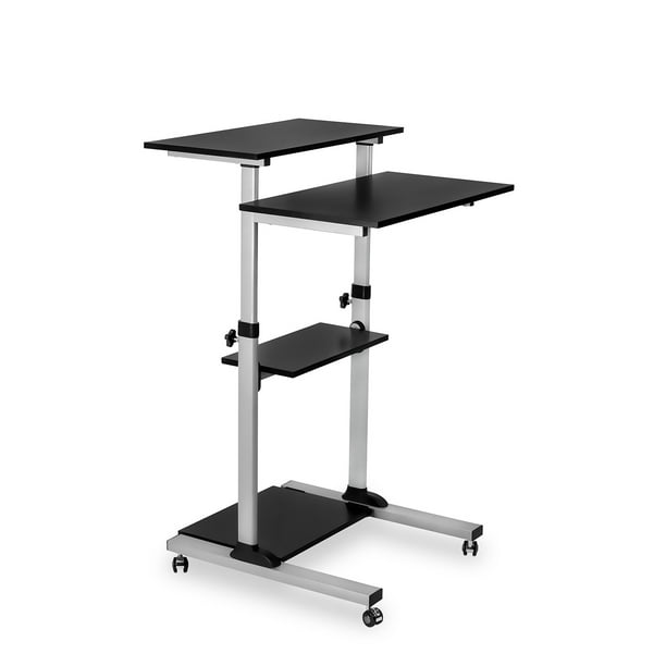 Mount It Mobile Stand Up Desk Height Adjustable Computer Work
