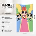 thumbnail image 3 of The Powerpuff Girls Anti-Pilling Flannel 32"X48" Super Soft Plush Air Condition Quilt Fluffy Warm Cozy Decorative Blankets, 3 of 7