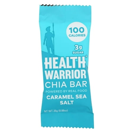 Health Warrior Chia Bar - Caramel Sea Salt - Pack Of 15 - .88 (Best Sea Salt For Your Health)