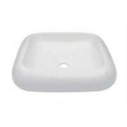Bianco Ceramic Vessel Sink Plus Pop - Up Drain Set, Brushed Nickel