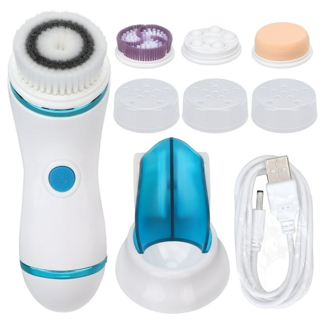Cepillo de limpieza facial eléctrico, cepillo facial 4 en 1 Cepillo facial eléctrico construido para el futuro