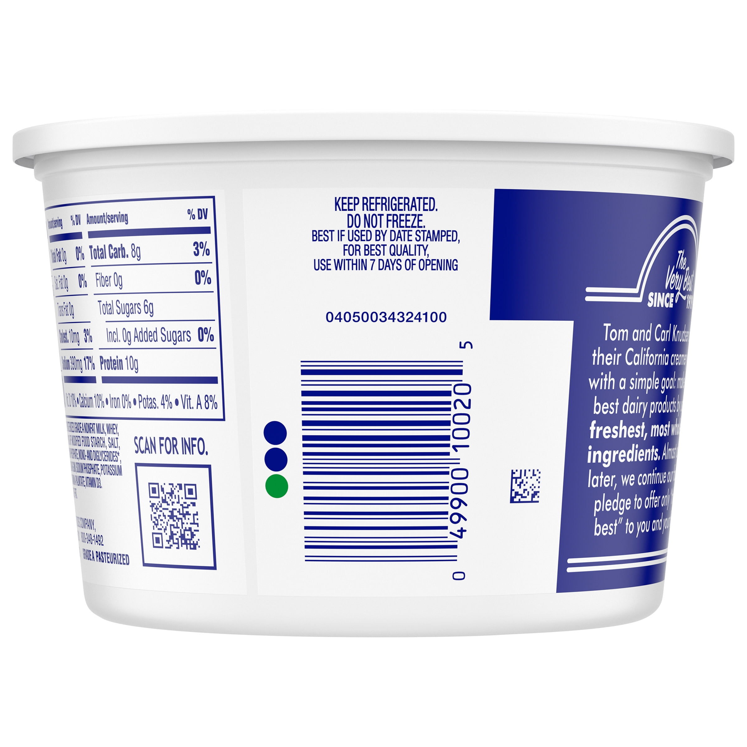 Knudsen Nonfat Cottage Cheese Nutrition Facts Home Alqu