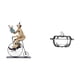 thumbnail image 1 of Figura de , estatua de mesa, adorno, dulcero de cristal con tapa, escultura de resina, obra de arte decorativa, ideal para fiestas y decoración, 1 of 8