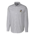 thumbnail image 2 of Men's Cutter & Buck  Charcoal ETSU Buccaneers Vault Striped Stretch Oxford Long Sleeve Dress Shirt, 2 of 3