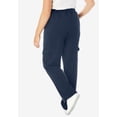 thumbnail image 2 of Woman Within Plus Size Better Fleece Cargo Sweatpant (Petite & Tall Available), 2 of 6