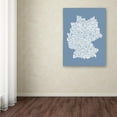 thumbnail image 4 of Trademark Art 'STEEL-Germany Regions Map' Canvas Art by Michael Tompsett, 4 of 4