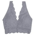 thumbnail image 4 of Women's Underwire Push Up Bra Underwear With Garter Tops Wirefree Comfort Yoga Cami Lace Deep V Bralette Bra Full-Coverage T-Shirt Bra, 4 of 6