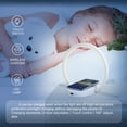 Music bedside light with wireless charger, phone holder, dimmable