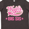 thumbnail image 4 of Inktastic Sister Worlds Best Big Sis Girls Toddler T-Shirt, 4 of 5