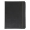 Samsill 71220 Slimline Leather-Look/Faux Reptile Trim Writing Pad Padfolio - Black