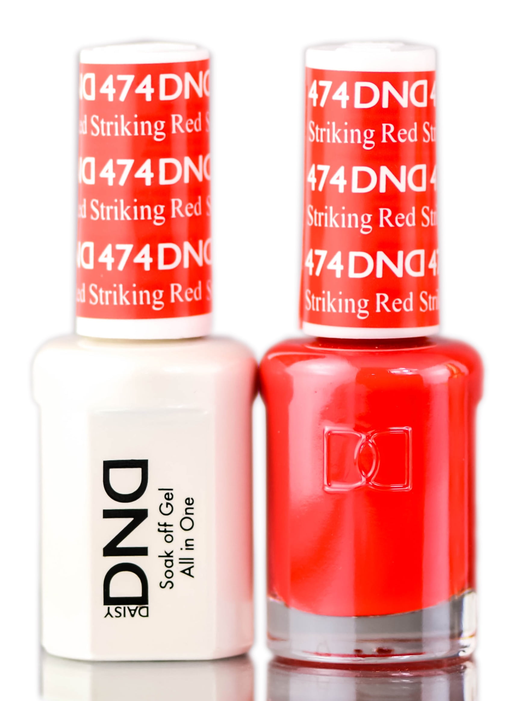 Daisy DND Reds Soak Off GEL POLISH DUO, All In One Gel Lacquer
