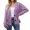 Purple, variant on Vedolay Women's Casual jackets Women's Casual Long Sleeve Coat with Fringe Rhinestones Casual Jacket,Yellow L