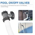thumbnail image 4 of Inlet/Outlet Valve for Compatible with Coleman, Intex, Bestway, Above Ground Pool Filter Pump, Pool Pump Replacement Parts, for 1-1/2 Inch Hose (B, 2 Pack), 4 of 5