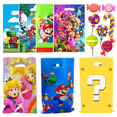 thumbnail image 2 of Bolsa de regalo de Super Bros. Decoración para fiesta de cumpleaños, caja de dulces de plástico de Mario, suministros para fiesta de bienvenida al bebé de princesa Peach, regalo de juguete para niños, 2 of 5