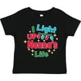 thumbnail image 3 of Inktastic Christmas I Light Up Nonna's Life Boys or Girls Toddler T-Shirt, 3 of 5