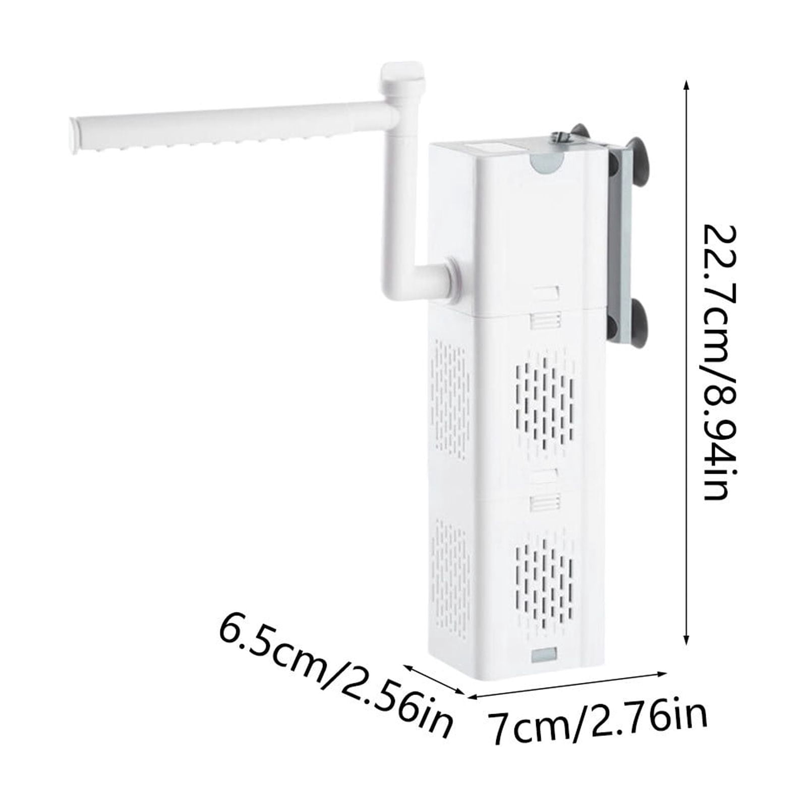 3-in-1 Aquarium Internal Filter Pump, Silent Water Circulation System for Fish Tanks