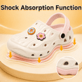 thumbnail image 4 of Kids Garden Clogs with Removable Insoles for Boys Girls (Toddler/Little/Big Kids), Lightweight EVA Slip on Sandals with Arch Support, Indoor Shower Shoes Outdoor Beach Pool Water Shoes, White, 4 of 9