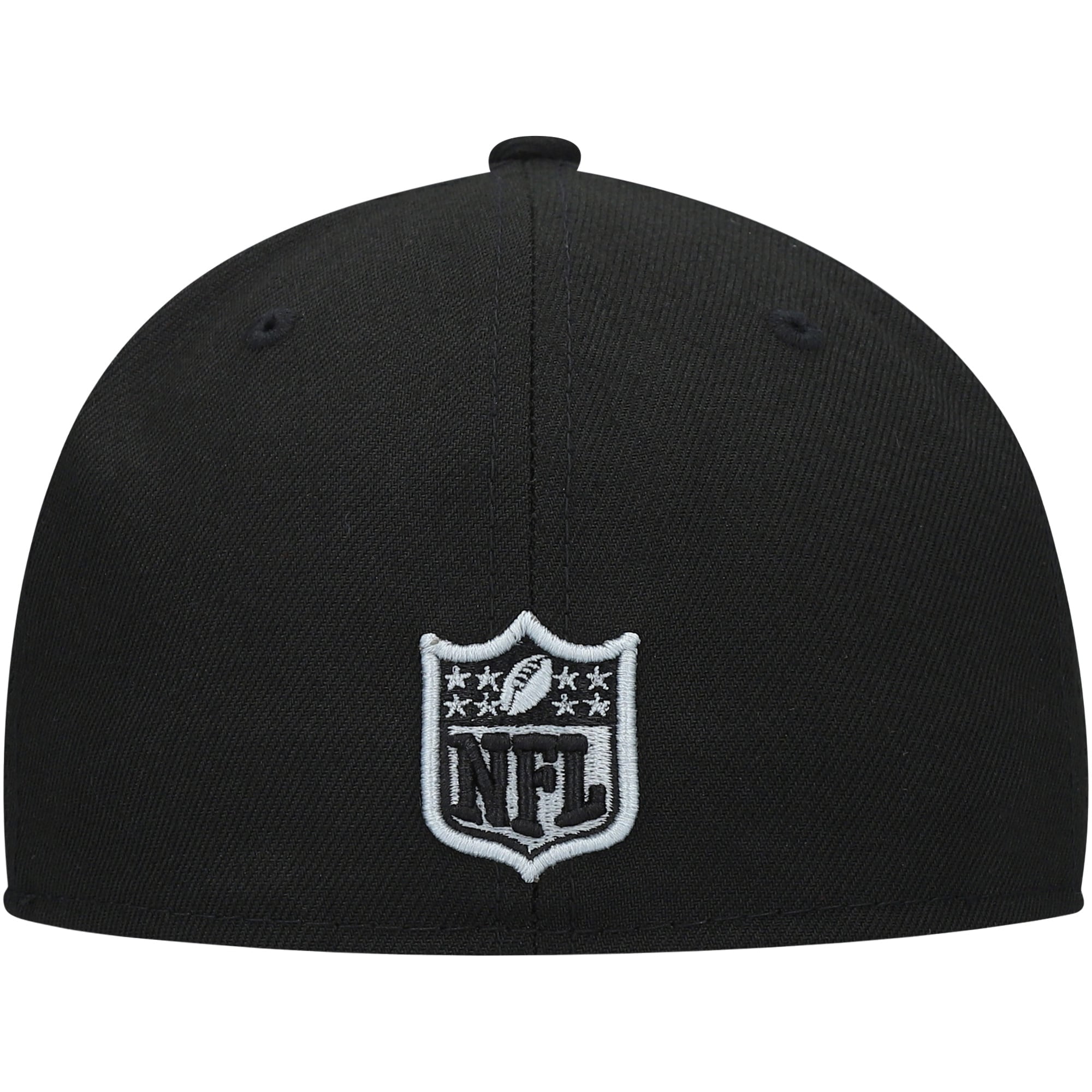 Buy Men's New Era Black Las Vegas Raiders Stripe 59FIFTY Fitted Hat