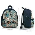thumbnail image 2 of Cuphead Mugman Schoolbag Backpack Lightweight Daypack Adjustable Satchel Bookbag Shoulders Rucksack Travel Bag, 2 of 6