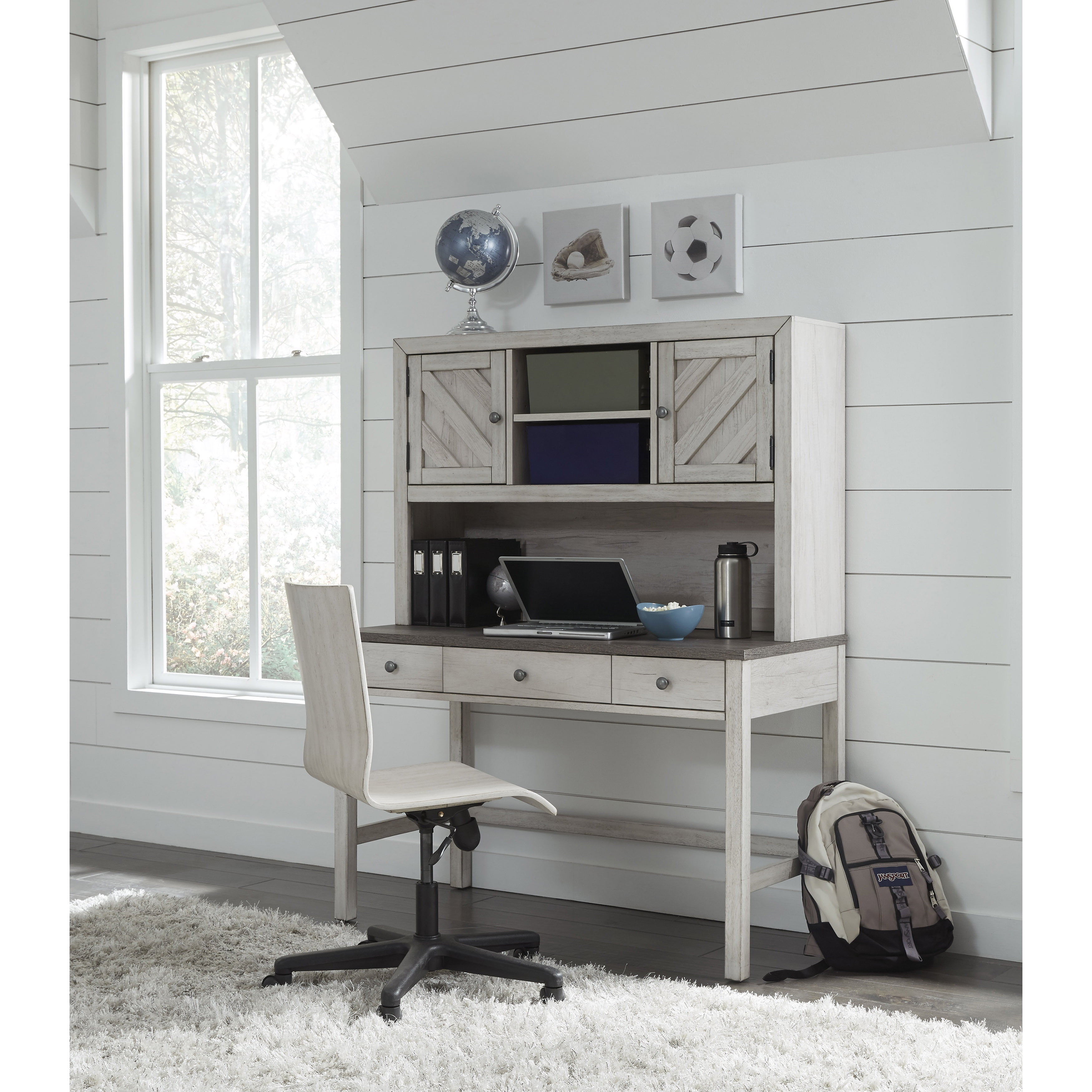 Martha Stewart Kids' Desk with Hutch and Chair - Creamy White