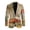 Vintage Mushroom, variant on Chririnla Hunting Camo Print Mens Suit Jacket Blazer One Button Open Front Long Sleeve Dress Coat for Prom Dinner Wedding,Black