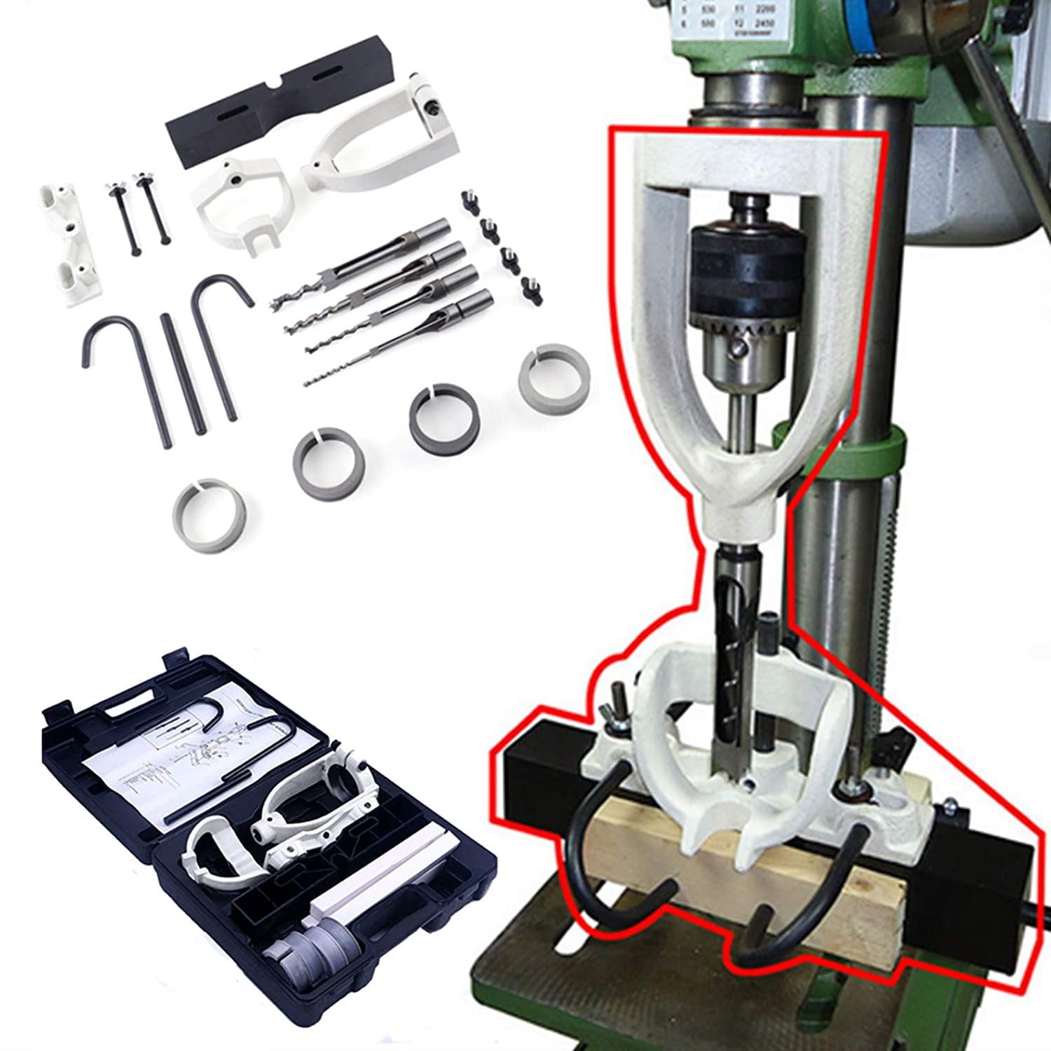 Omsix Mortising Mortise Locator Set Accessorie Woodworking Drilling Tenon Joint Mortise