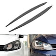 thumbnail image 3 of Carbon Fiber Headlight Trim Sticker Carbon Fiber Eyelids Pair Headlight Eyebrow Trim Modification Carbon Fiber Eyelid Eyeline Cover Fits For MK  7  7.5, 3 of 8