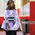 thumbnail image 6 of Sanmadrola New Clear Backpack Clear Bag Heavy Duty Waterproof Transparent Large PVC Book Bag, 6 of 8