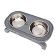 thumbnail image 1 of Dog Double Bowls, Easy  Raised Dog Bowl Prevent Slipping  For Dogs, 1 of 8
