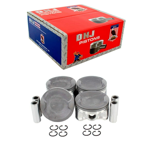 DNJ P657 Std. Complete Piston Set Fits Cars & Trucks 07-15 Nissan Altima Rogue 2.5L DOHC 16v