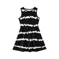 thumbnail image 3 of CCRFTGI Girls Dresses Size 7 A-Line Black Striped Dress Party Cute Sleeveless Girls Dresses 2026 Summer Stylish Special Occasion Dress for Girls Black 9-10 Years, 3 of 4