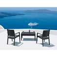 thumbnail image 5 of Luxury Commercial Living 36" Gray Outdoor Patio Wickerlook Rectangular Coffee Table, 5 of 9