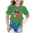 thumbnail image 5 of YUEHUA Toddler Girl Animals Graphic Shirt Cute Graphic T-Shirt Kids Boho Short Sleeve Tees Summer Casual Tops, 5 of 5
