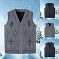 thumbnail image 4 of Dxzfnsa Mens V-Neck Knitted Sweater Sleeveless Pullover Knitwear Vest Solid Plain Loose Fit All Match Sweater Tops L-3XL, 4 of 4