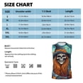 thumbnail image 5 of Lsque Cartoon Pumpkin Skull Print Men's Cotton Blend Sleeveless Muscle Shirts (S-3XL)- Moisture Wicking, Odor Protection, UPF 30+,XX-Large, 5 of 8