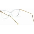 thumbnail image 4 of FEISEDY Oversized Cat Eye Glasses Frame Blue Light Blocking Eyewear for Women B2589, 4 of 15