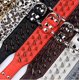 thumbnail image 2 of Collar de perro afilado con tachuelas de 2 pulgadas de ancho, elegante Collar de cuero para perros medianos grandes, Pitbull Labrador Boxer (l: 21-24 pulgadas, leopardo), 2 of 3