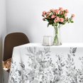 thumbnail image 3 of Eucalyptus Leaves Fabric Waterproof Tablecloth,Rectangle Watercolor Wrinkle Oil-Proof Resistant Table Cover for Dining Table, Buffet Parties and Campin,Grey Leaves(60" x 120" inch), 3 of 6