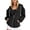 124#Black, variant on Women's 2026 Spring Zip Up Y2K Cargo Hoodies Casual Long Sleeve Sweatshirts Fall Winter Track Jackets with Pockets Gray M