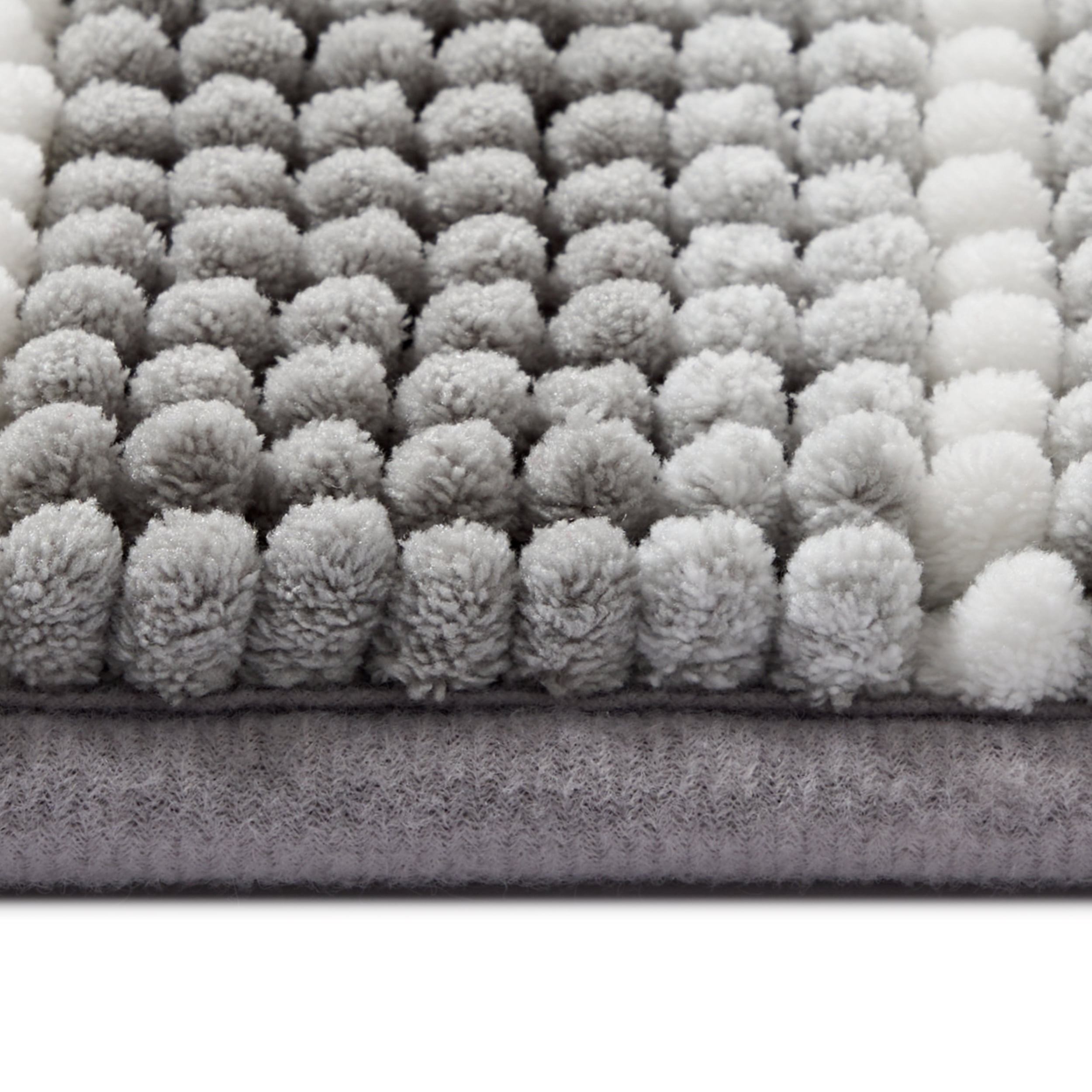 Mainstays Performance Foam Noodle Bath Rugs, 17"x24" Silver